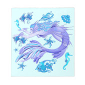 Mermaid Lila Fairy Creation Notizblock (Vorderseite)