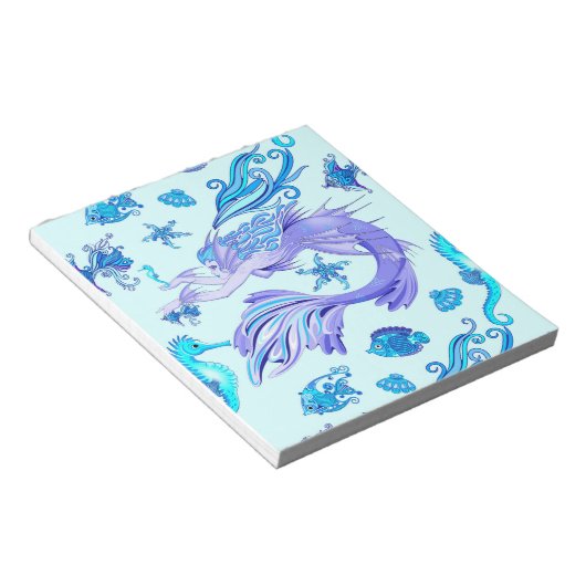 Mermaid Lila Fairy Creation Notizblock (angewinkelt)
