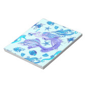 Mermaid Lila Fairy Creation Notizblock (Rotiert)