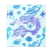 Mermaid Lila Fairy Creation Notizblock (Vorderseite)