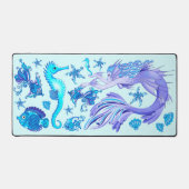 Mermaid Lila Fairy Creation Schreibtischunterlage (Vorderseite)