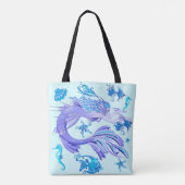 Mermaid Lila Fairy Creation Tasche (Rückseite)