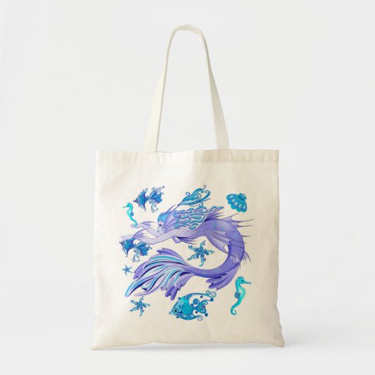 Mermaid Lila Fairy Creation Tragetasche (Vorne)