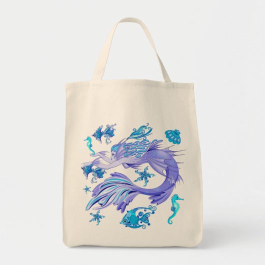 Mermaid Lila Fairy Creation Tragetasche (Vorne)