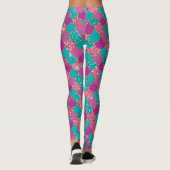 Mermaid Lila Glitzer Scales Leggings (Rückseite)