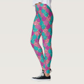Mermaid Lila Glitzer Scales Leggings (Links)