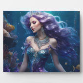 Mermaid Lila Hair Fotoplatte (Vorderseite)