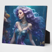 Mermaid Lila Hair Fotoplatte (Seite)