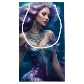 Mermaid Lila Hair Kleine Geschenktüte (Rückseite)