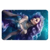 Mermaid Lila Hair Magnet (Horizontal)