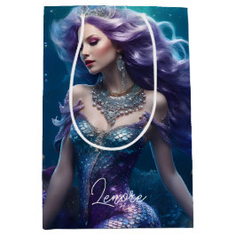 Mermaid Lila Hair Mittlere Geschenktüte