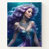 Mermaid Lila Hair Notizblock (Rückseite)