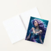 Mermaid Lila Hair Notizblock (Innenseite)