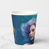 Mermaid Lila Hair Pappbecher (Vorderseite)