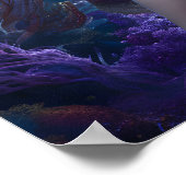 Mermaid Lila Hair Poster (Ecke)