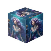 Mermaid Lila Hair Würfel (Rückseite Schrägansicht)