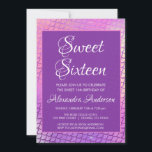 Mermaid Lila Scales & Sparkle Sweet 16 Geburtstag Einladung<br><div class="desc">Mermaid PurpleSweet Sechzehn Geburtstagsparty Einladung für eine Unter-dem-Meer 16. Geburtstagsfeier. Diese Einladung ist perfekt für eine Girly Mermaid Sweet 16 Geburtstagsparty. Bitte kontaktieren Sie den Designer,  um passende Artikel zu erhalten.</div>