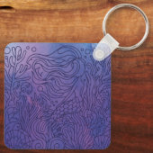Mermaid - Lila Schlüsselanhänger (Rückseite)