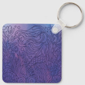 Mermaid - Lila Schlüsselanhänger (Rückseite)