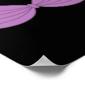 Mermaid Lila Seashell Bra Cartoon Graphic Poster (Ecke)