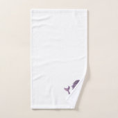 Mermaid Lila Waves Beach Badetuch Set (Handtuch)