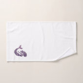 Mermaid Lila Waves Beach Badetuch Set (Handtuch)