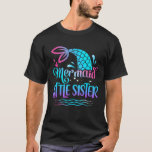 Mermaid Little Sister Niedlich Mermaid Birthday Fa T-Shirt<br><div class="desc">Mermaid Kleine Schwester Niedlich Mermaid Geburtstagsfamilie Matching</div>