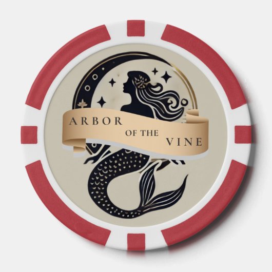 Mermaid Logo Poker Chip (Vorderseite)