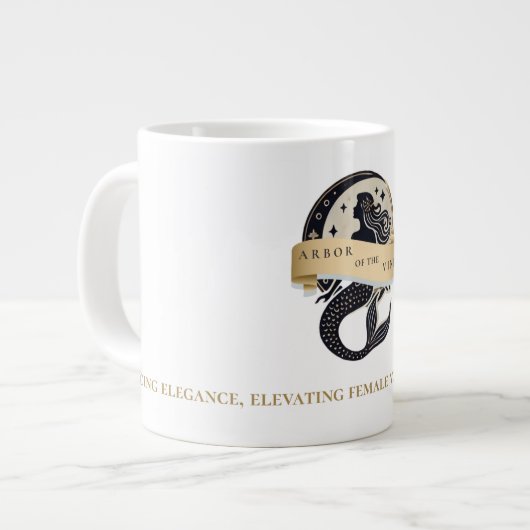 Mermaid-Logo-Tasse Jumbo-Tasse (Vorderseite Links)