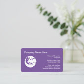 Mermaid Logo Thema Rundete Ecke Business Cards Visitenkarte (Stehend Vorderseite)
