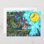 Mermaid Longing Postcard Postkarte (Vorne/Hinten)