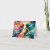 MERMAID LOVERS VIBRANT ALCOHOL INK KARTE (Vorderseite)