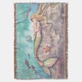 Mermaid Lullaby Mutter und Baby Fantasy Art Decke (Vorderseite Vertikal)