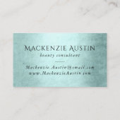 Mermaid Luxe Scale | Grüne Brandmarken für Meerbus Visitenkarte (Rückseite)