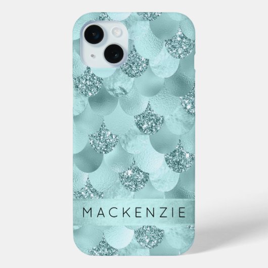 Mermaid Luxe Scale | Meeresfrüchte-Grüne Gewohnhei Case-Mate iPhone Hülle (Rückseite)