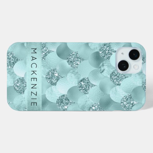 Mermaid Luxe Scale | Meeresfrüchte-Grüne Gewohnhei Case-Mate iPhone Hülle (Rückseite (Horizontal))