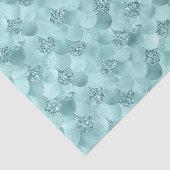 Mermaid Luxe Scale | Sea Mint Green Aqua Sheen Seidenpapier (Ausschnitt)