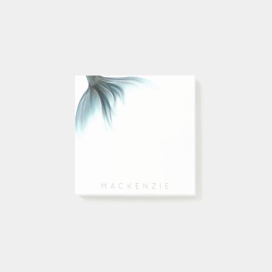 Mermaid Luxe Schwanz | Meeresfrüchte Grünes Aqua C Post-it Klebezettel (Vorderseite)