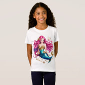 Mermaid-Mädchen T-Shirt (Vorne ganz)