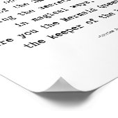 Mermaid Magic Poem Poster (Ecke)