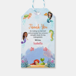 Mermaid Magical Birthday Party Mädchen Danke Kinde Geschenkanhänger