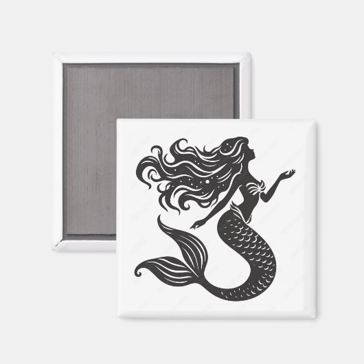 Mermaid Magnet (Vorderseite/Rückseite)