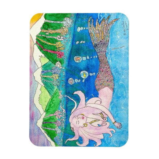Mermaid-Magnet Magnet (Vertikal)