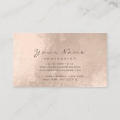 Mermaid Makeup Lashes Friseur Ivory Lila Visitenkarte (Rückseite)