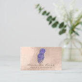 Mermaid Makeup Lashes Friseur Ivory Lila Visitenkarte (Stehend Vorderseite)