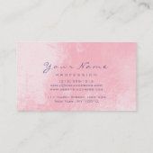 Mermaid Makeup Lashes Friseur Pink Lila Visitenkarte (Rückseite)