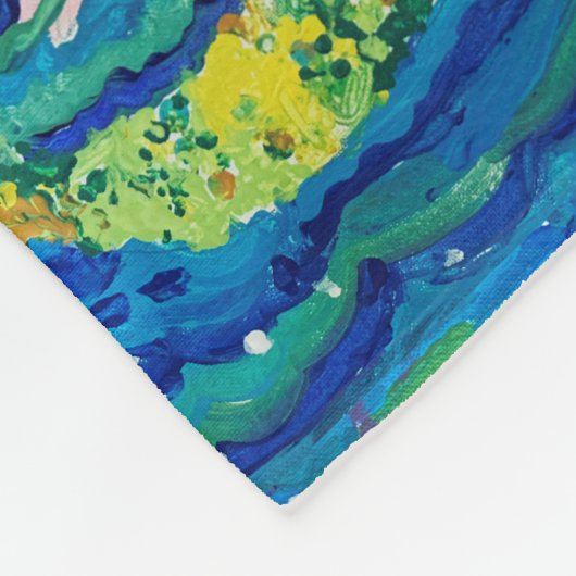 Mermaid-Malerei Fleecedecke (Ecke)