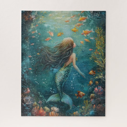 Mermaid-Malerei Puzzle (Vertikal)