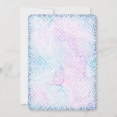 Mermaid Mama Baby Shower Einladungen (Rückseite)