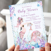 Mermaid Mama Baby Shower Einladungen